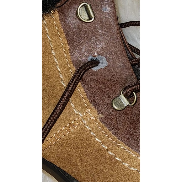 Sporto Holly Suede Winter Ankle Boots Chestnut Brown Faux - Picture 4 of 8